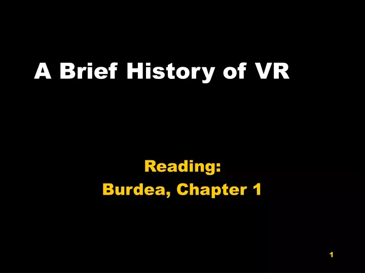 a brief history of vr