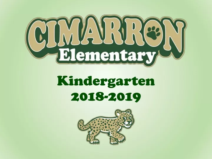 kindergarten 2018 2019