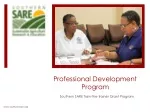Southern SARE Professional Development Grant Program - slide 1