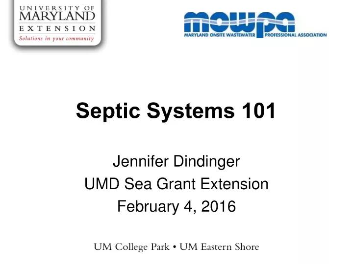 septic systems 101