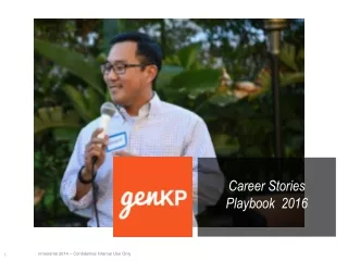 Career Stories Playbook  2016