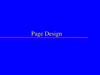 Page Design