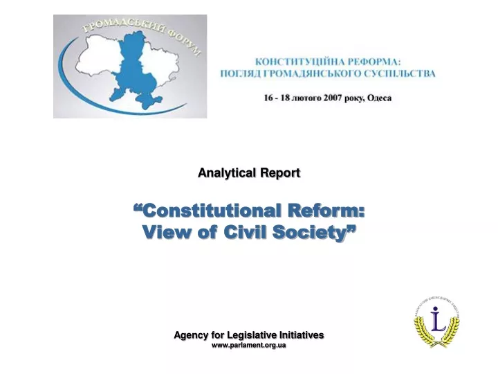 analytical report constitutional reform view of civil society