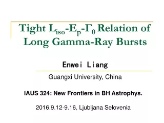 Tight L iso -E p -Γ 0  Relation of Long Gamma-Ray Bursts