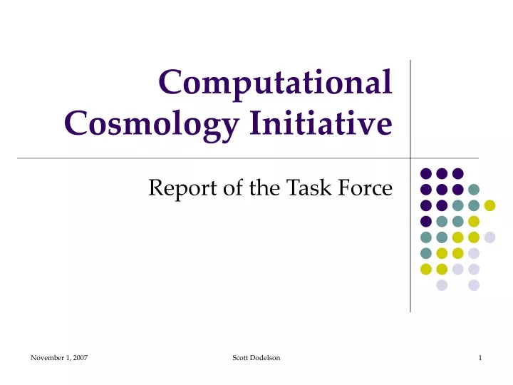 computational cosmology initiative