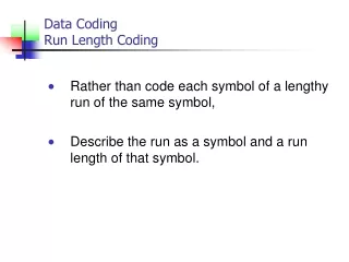 Data Coding Run Length Coding