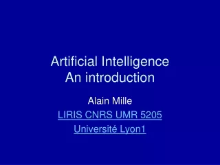 Artificial Intelligence An introduction