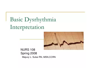 Basic Dysrhythmia Interpretation