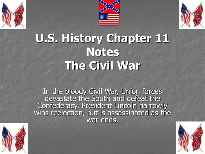 u s history chapter 11 notes the civil war