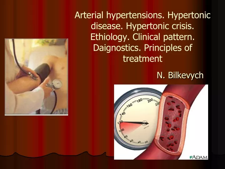 arterial hypertensions hypertonic disease