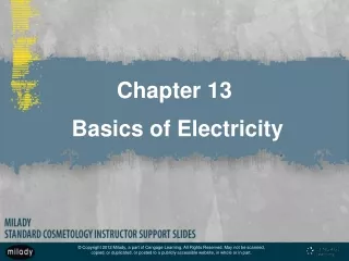 Chapter 13  Basics of Electricity