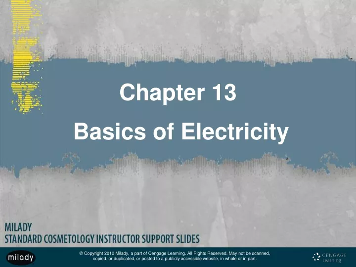 chapter 13 basics of electricity