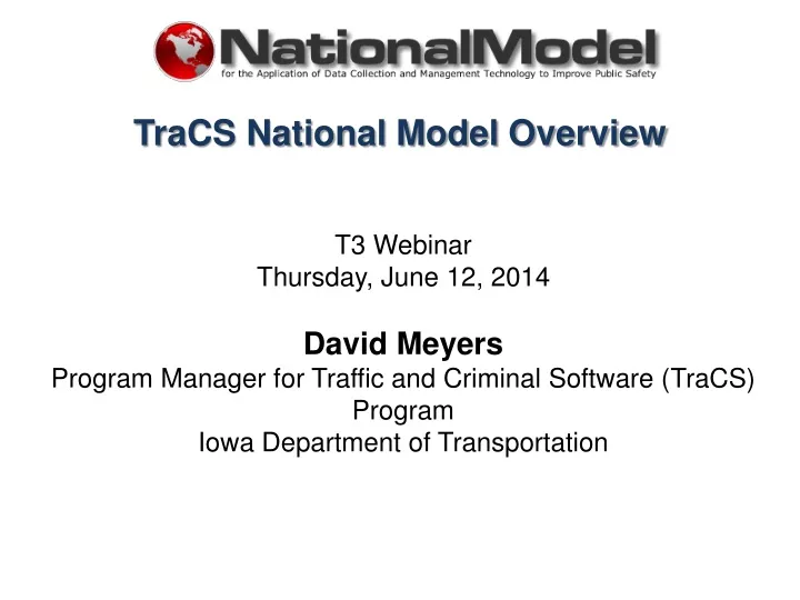 tracs national model overview
