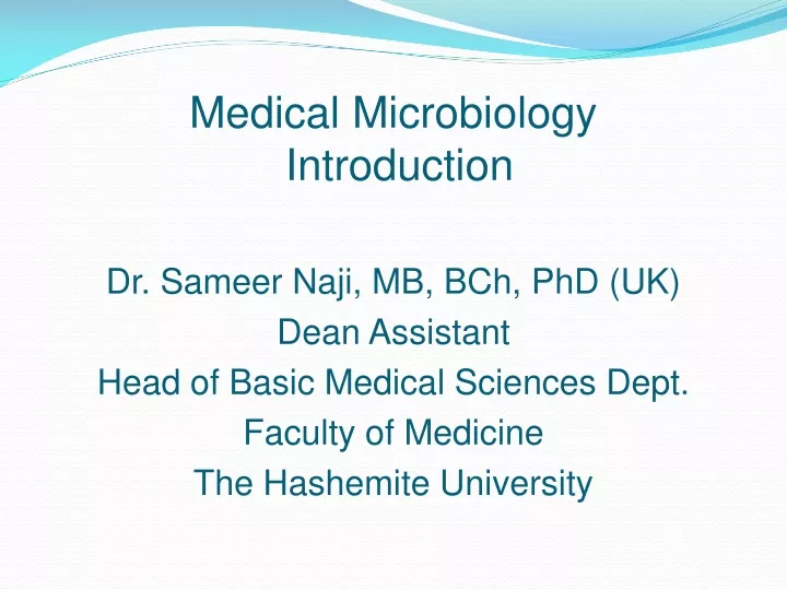 medical microbiology introduction