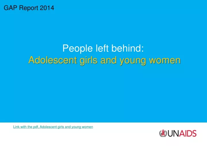 gap report 2014 people left behind adolescent