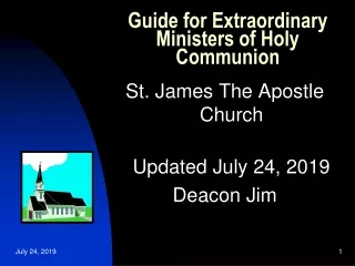 Guide for Extraordinary Ministers of Holy Communion