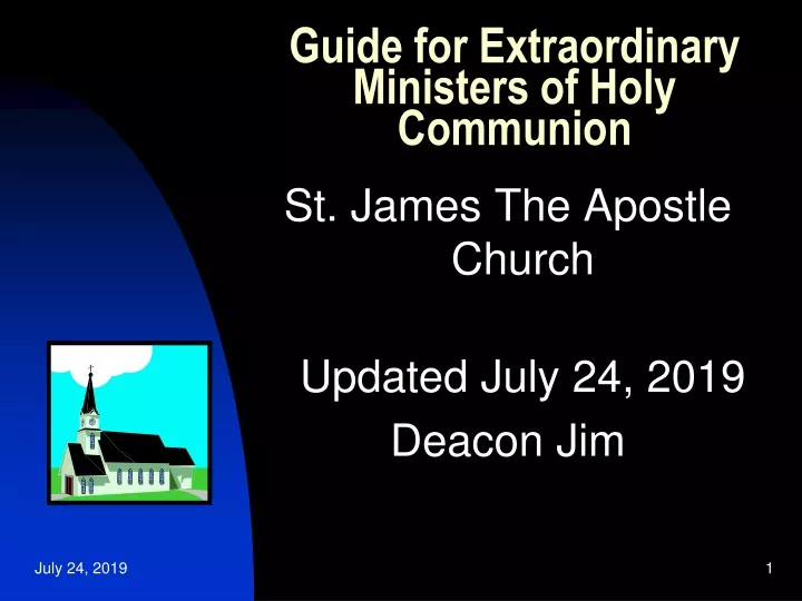 guide for extraordinary ministers of holy communion