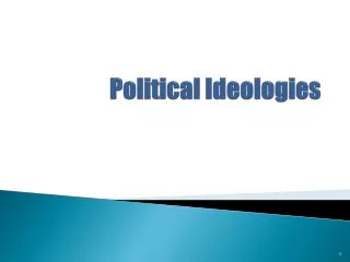 Political Ideologies