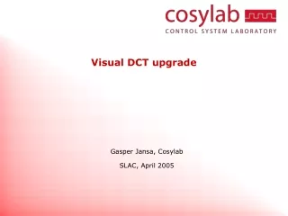 Visual DCT upgrade