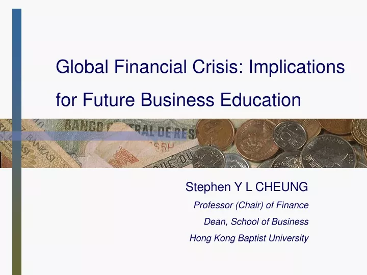 global financial crisis implications for future business education