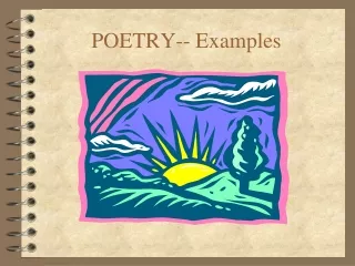 POETRY-- Examples