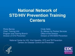 National Network of  STD/HIV Prevention Training Centers