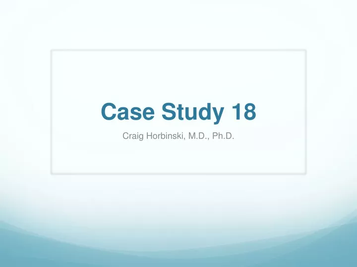 case study 18