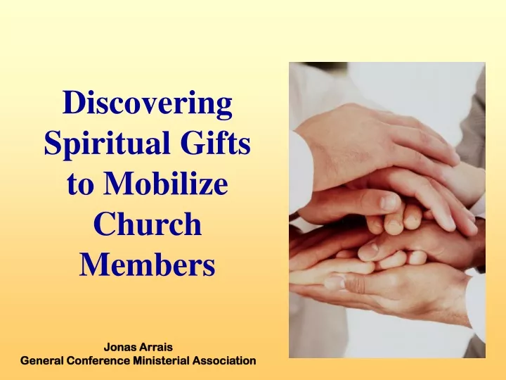 discovering spiritual gifts to mobilize church