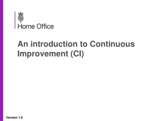 An introduction to Continuous Improvement (CI)