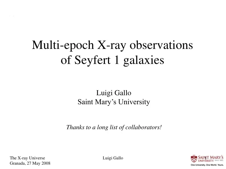 multi epoch x ray observations of seyfert