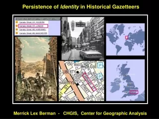 Persistence of  Identity  in Historical Gazetteers