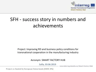 SFH - success story in numbers and achievements