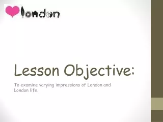 Lesson Objective: