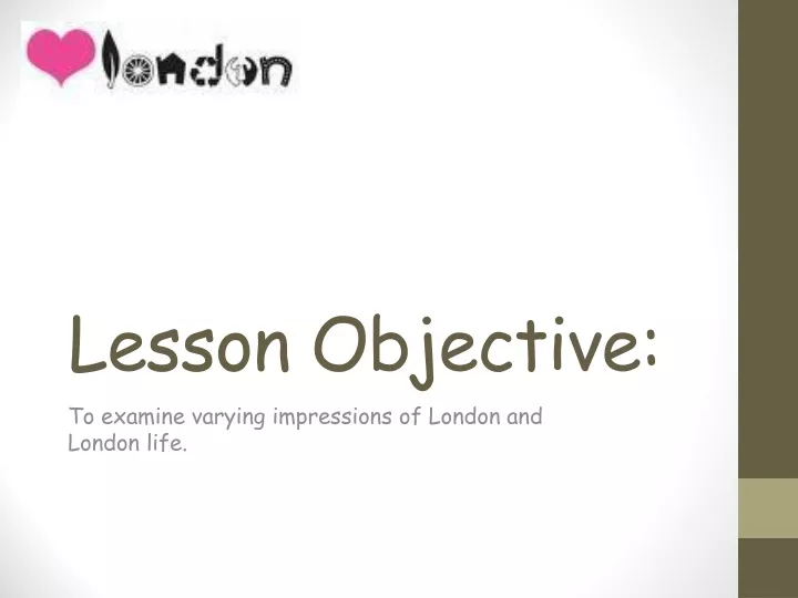 lesson objective