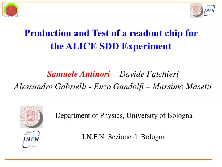 production and test of a readout chip for the alice sdd experiment