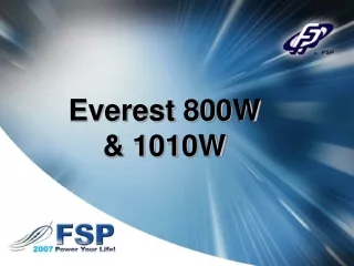 Everest 800W &amp; 1010W