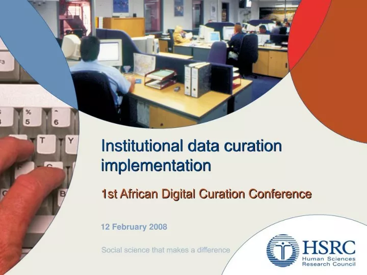 institutional data curation implementation