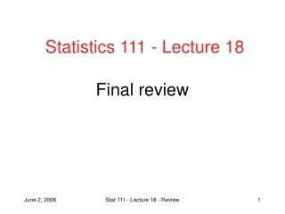 Final review