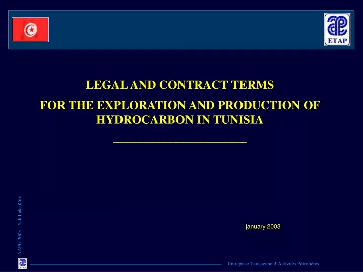 legal and contract terms for the exploration