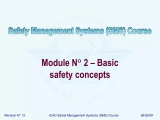 Module N ° 2 – Basic safety concepts