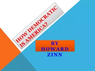How Democratic Is America?