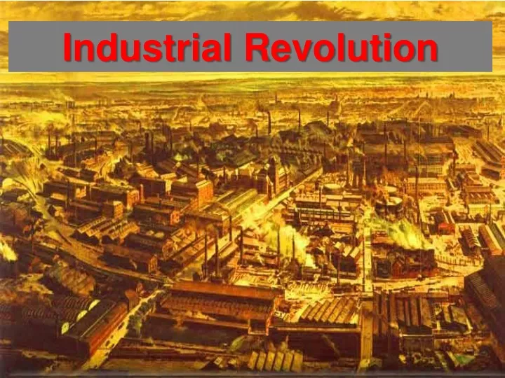 industrial revolution