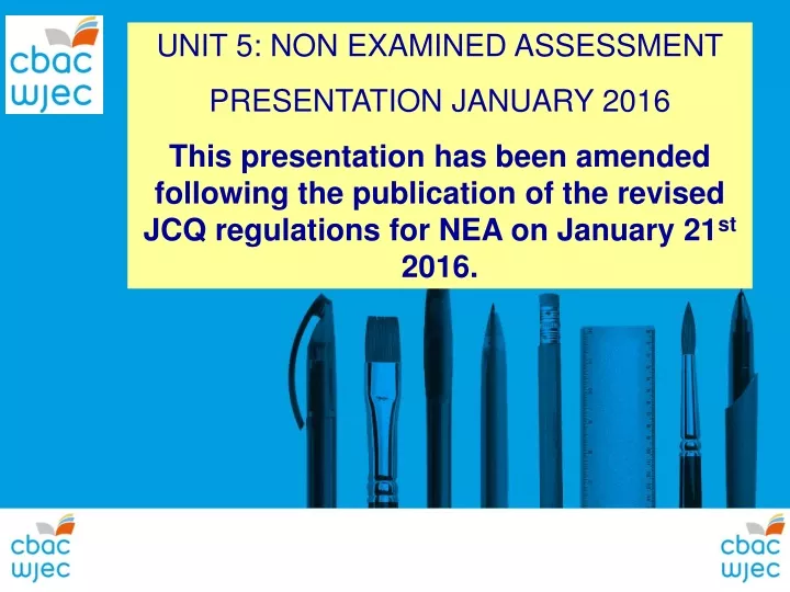 unit 5 non examined assessment presentation