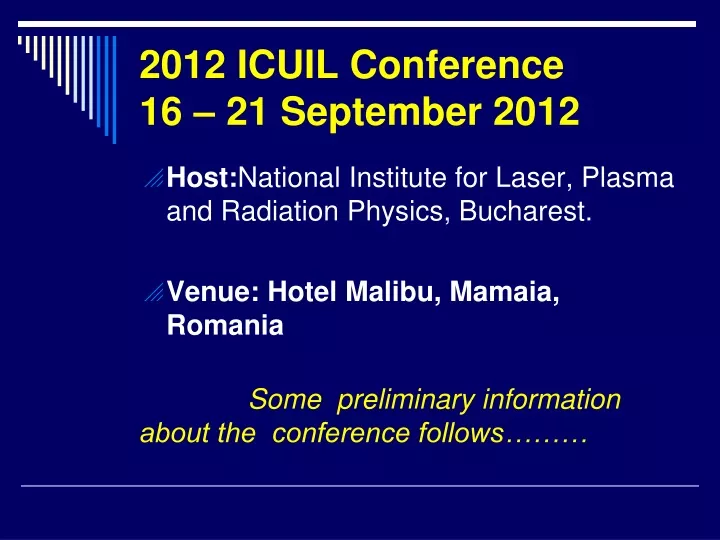 2012 icuil conference 16 21 september 2012