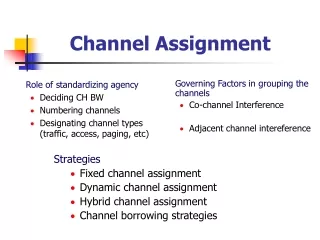Channel Assignment