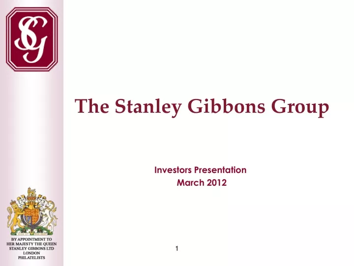 investors presentation march 2012