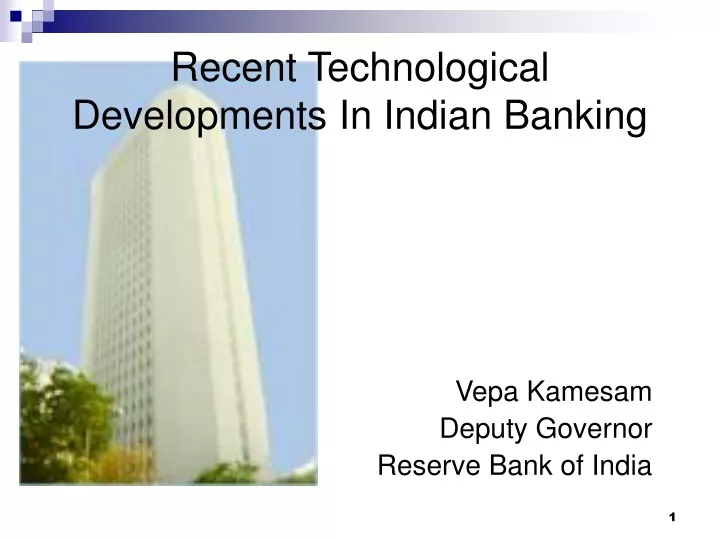 recent technological developments in indian banking