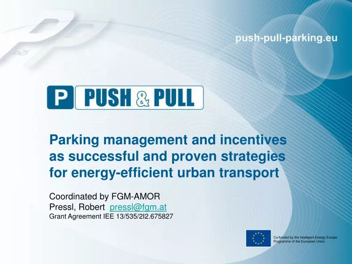 parking management and incentives as successful