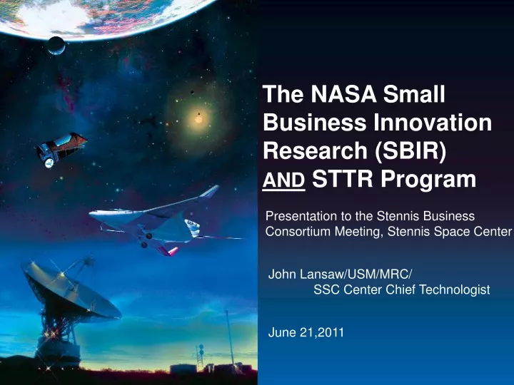 the nasa small business innovation research sbir