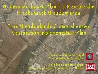 Watershed-based Plan To Restore the  Hackensack Meadowlands: The Meadowlands Comprehensive
